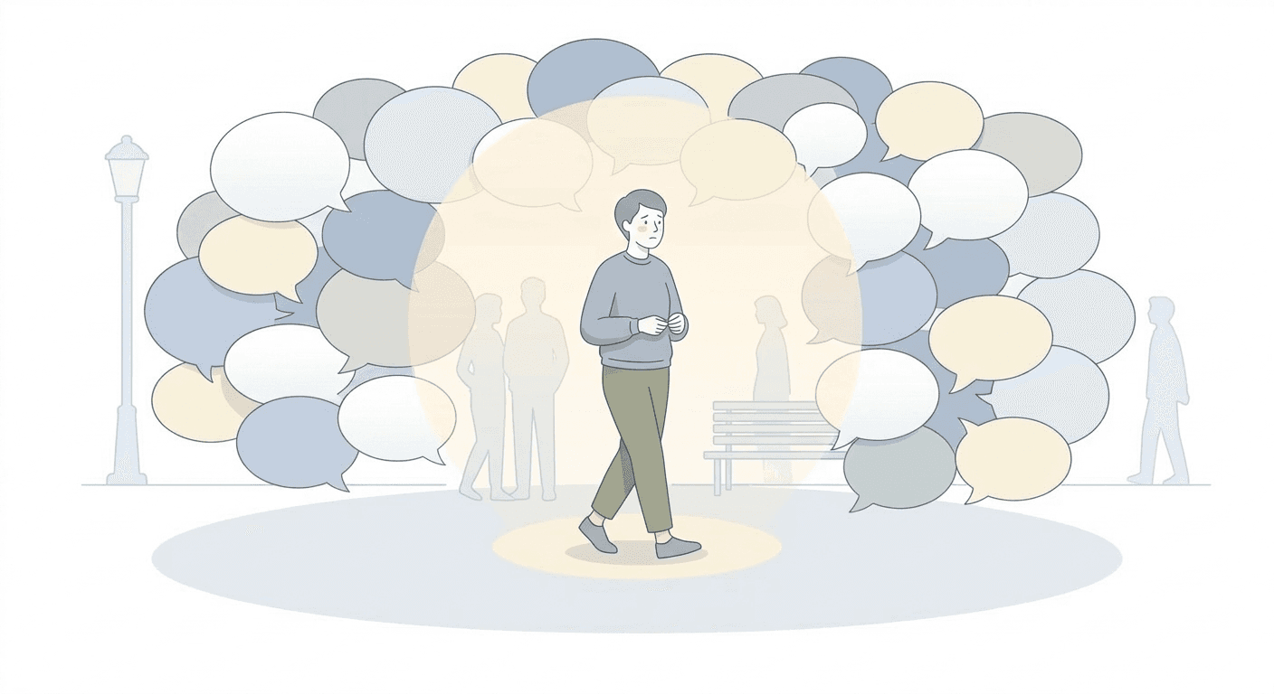 How to Feel Comfortable Being Seen in Public article illustration